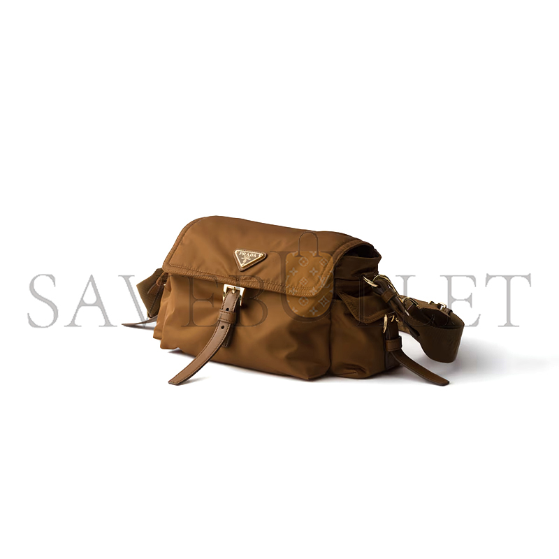 PRADA EXPLORE MEDIUM RE-NYLON SHOULDER BAG WITH FLAP 1BD394 (30*14*10cm)